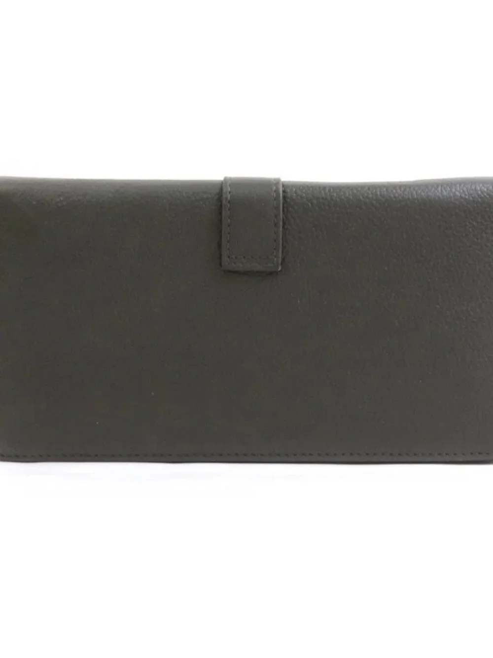 Auth SAINT LAURENT Zip Around Long Wallet Khaki Brown Leather - r10683a - Picture 3 of 8